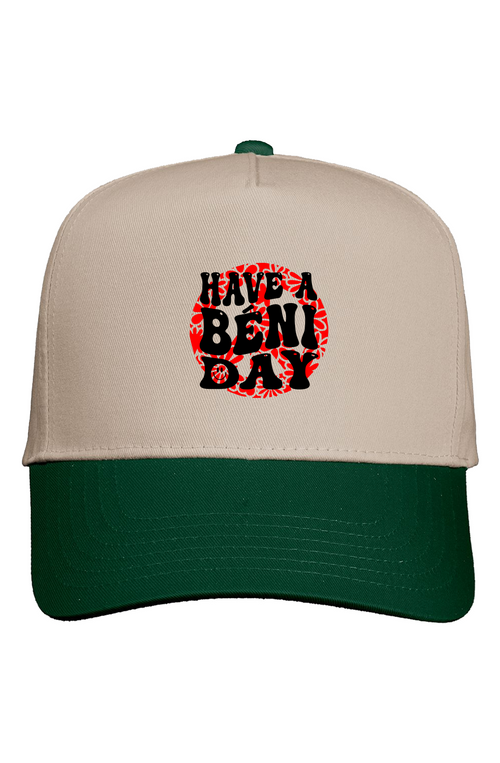 Khaki Crown Two Tone Cap