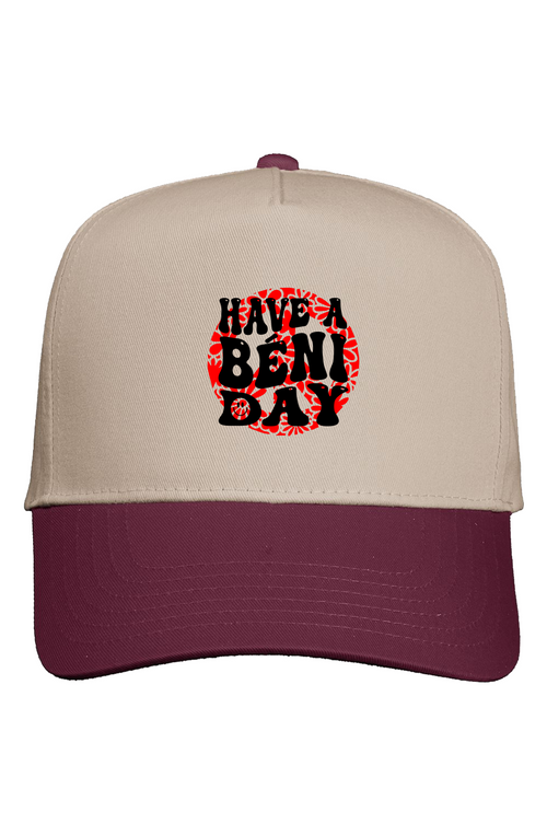 Khaki Crown Two Tone Cap