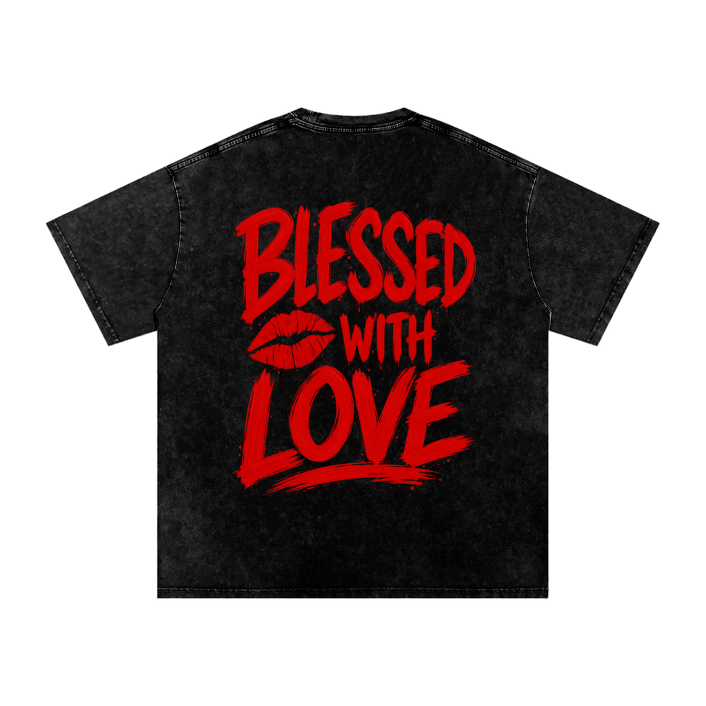 Béni LOVE Collection: Snow Washed Oversized Cotton T-Shirt
