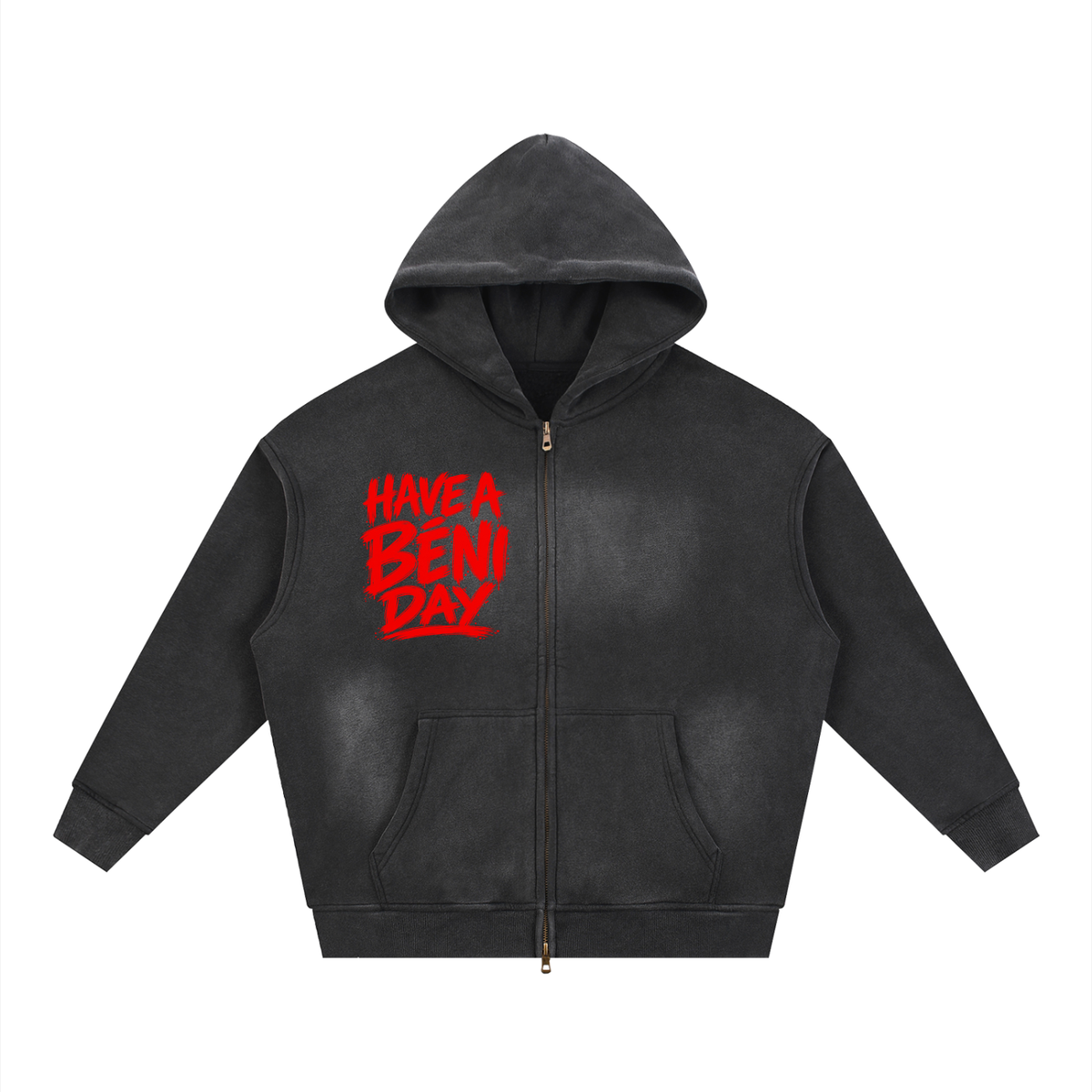 Béni Day : Sunfade Two-way Zipper Boxy Fleece Hoodie